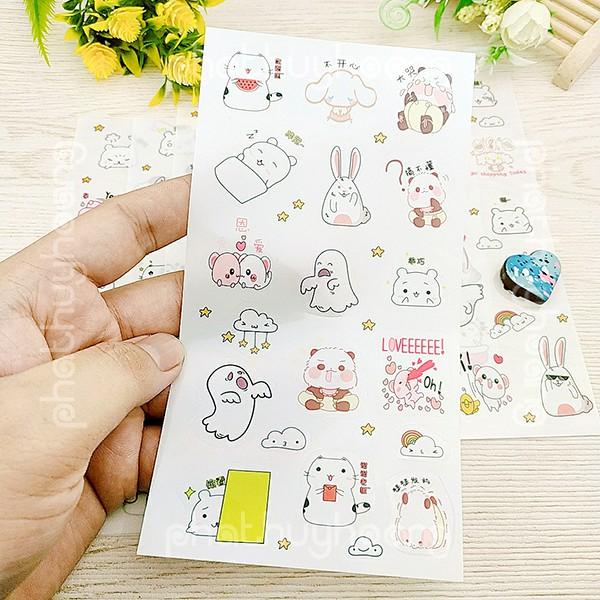 Bộ Sticker Hàn Quốc hơn 100 hình khác nhau cực đẹp