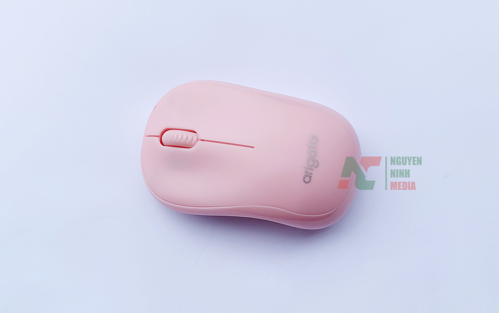 Chuột Không Dây Không Ồn Arigato M220 Pink (Màu Hồng) - Hàng Nhập Khẩu