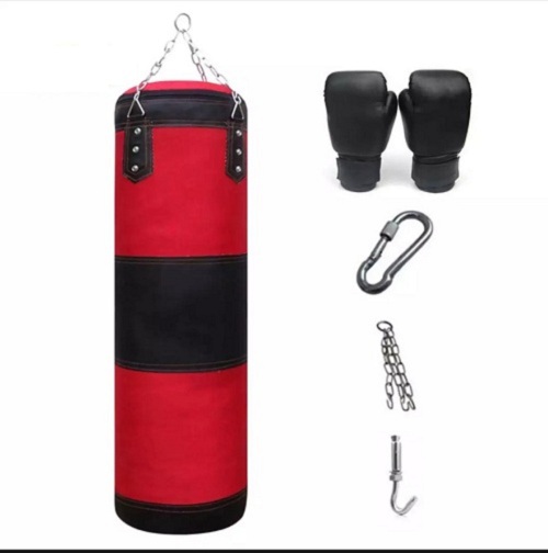 Combo vỏ bao cát kick boxing và bao tay Thiết Bị Tập Thể Dục Thể Thao Kickboxing Muay Thái Túi Đấm Rỗng Cốc Trụ Bao Cát Đấm Bốc Giải Tỏa Áp Lực Có Móc Treo Găng Tay