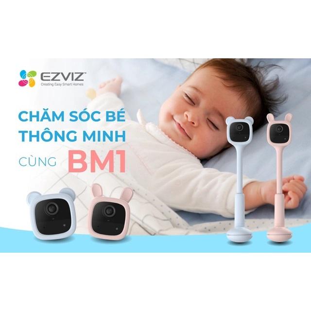 Camera WIFI Trông trẻ EZVIZ BM1 2MP dùng PIN Sạc, đàm thoại 2 chiều, tự động bật nhạc khi Baby khóc - hàng chính hãng