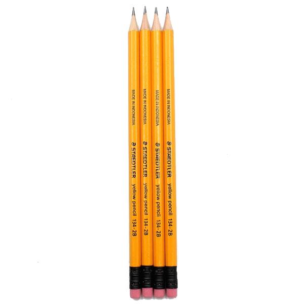 Bộ 4 Bút Chì Gỗ 2B Staedtler 134 - Thân Cam