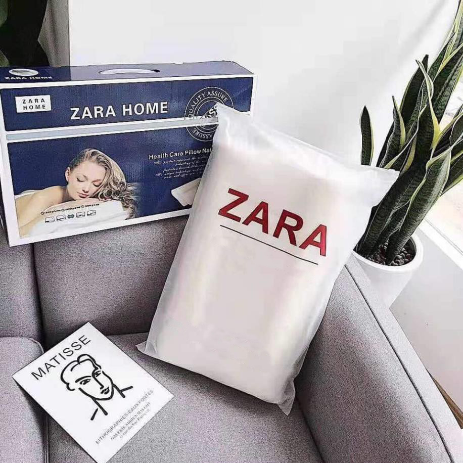 Gối cao su non chống ngáy Zara Home cao cấp MAX STAR2020 - HÀNG CHÍNH HÃNG - 100% cao su nguyên chất - Mềm mại - Đàn hồi cao không xẹp  - hết ngủ ngáy, Giúp ngủ ngon hơn