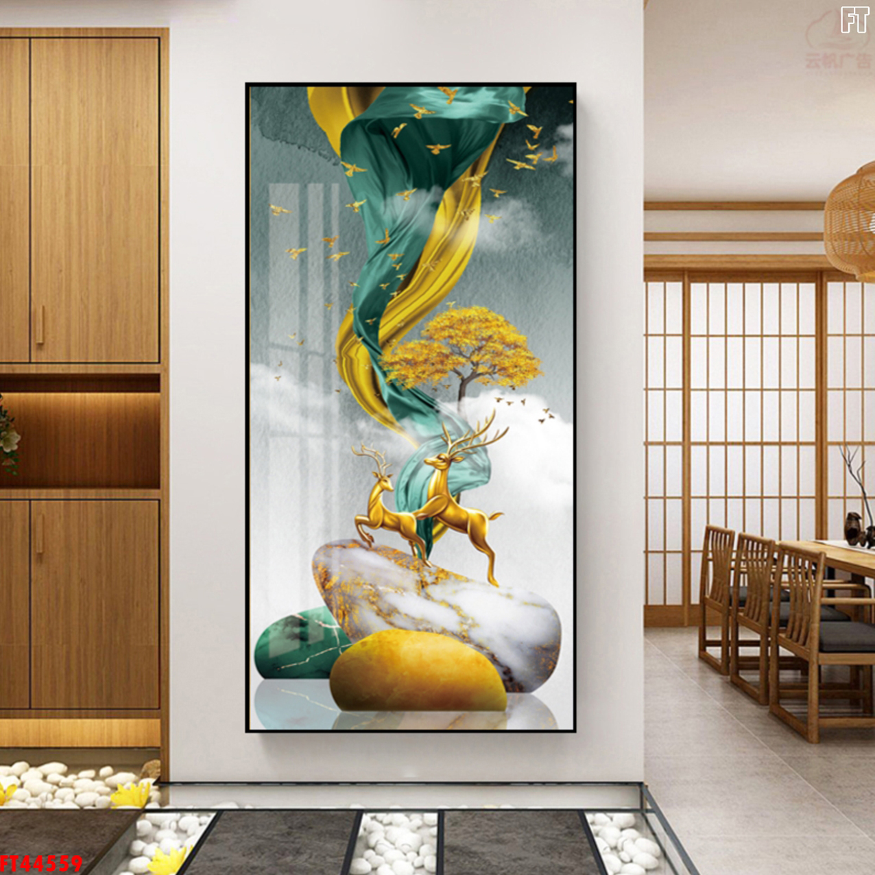 Tranh Canvas Động Vật Treo Tường - Tranh Hươu Phong Thủy Giá Rẻ