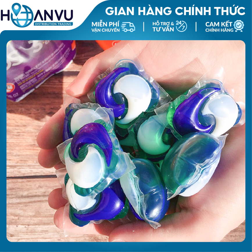 Viên giặt Tide Pod 3 in 1 Sping Meadow hương cỏ may 42 viên