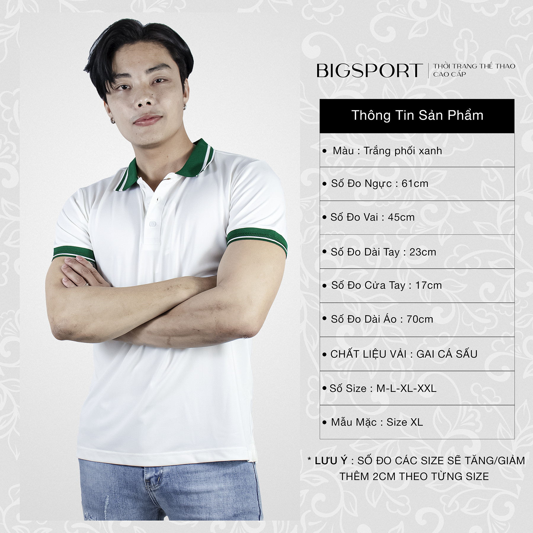 Áo Thun Nam Trơn Basic Polo Ngắn Tay Có Cổ Phối Sọc 100% Vải Cotton Thoáng Mát, Trẻ Trung Cao Cấp Big Sport