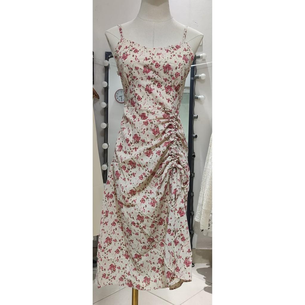 Đầm đôi hoa nhí hồng