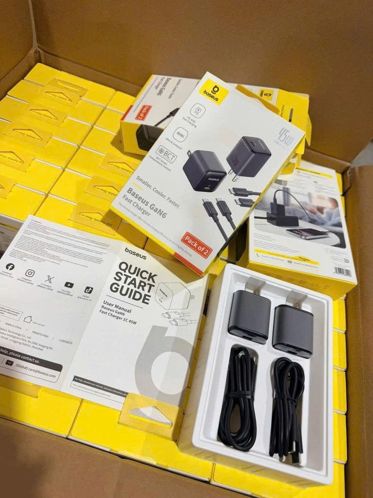 Bộ Sạc GaN6 45W – Củ Sạc Siêu Nhanh USB-C, Công Nghệ GaN6, Tản Nhiệt Graphene dành cho Iphone/SamSung các dòng cao cấp. Hàng Nhập Khẩu
