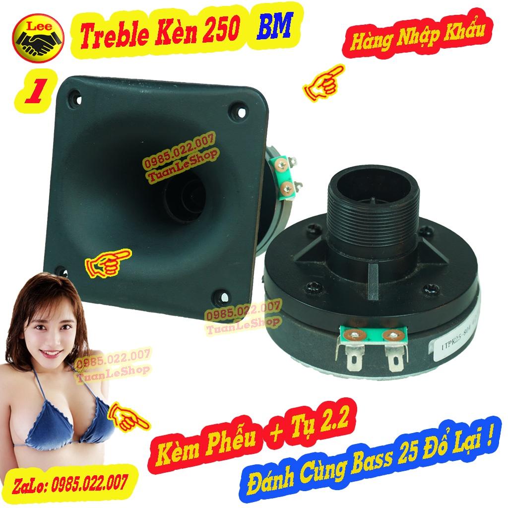 LOA TREP 250 BM REN XOÁY- HÀNG NHẬP -  LOA TREBLE  250 –TREBLE LOA KÉO – GIÁ 02 TREP 250 + 2 PHỄU 12x12 + TẶNG 2 TỤ 2.2