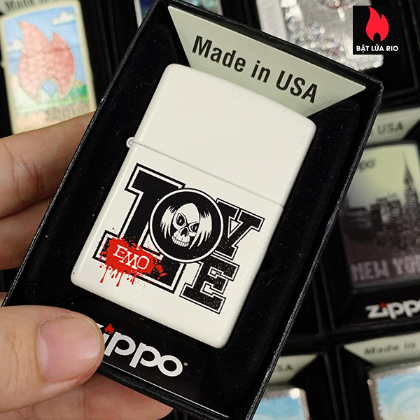 Bật Lửa Zippo 214 Emo Love Design