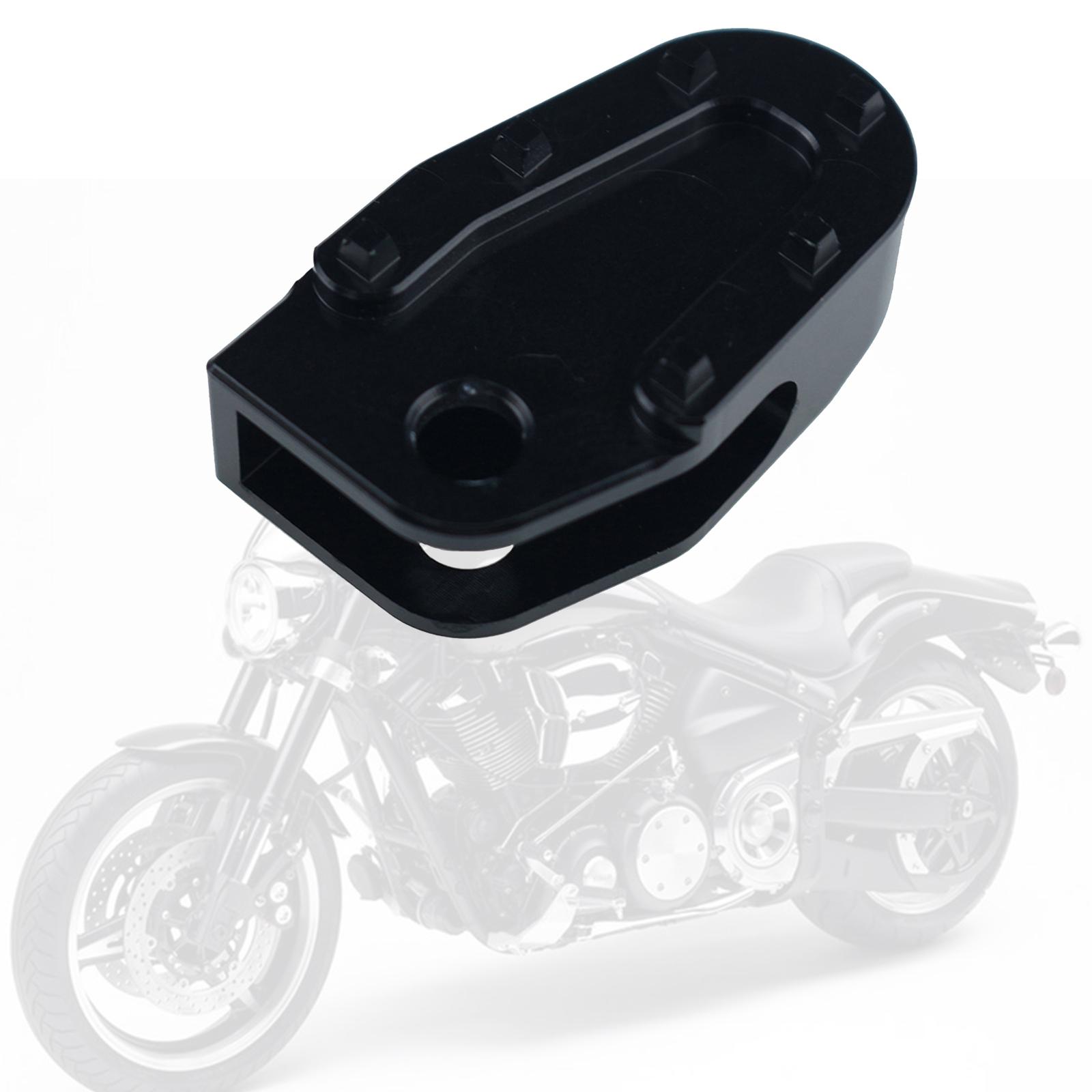 Widening Non-slip Footrests Brake Pedal for Motorcycle Aluminum black