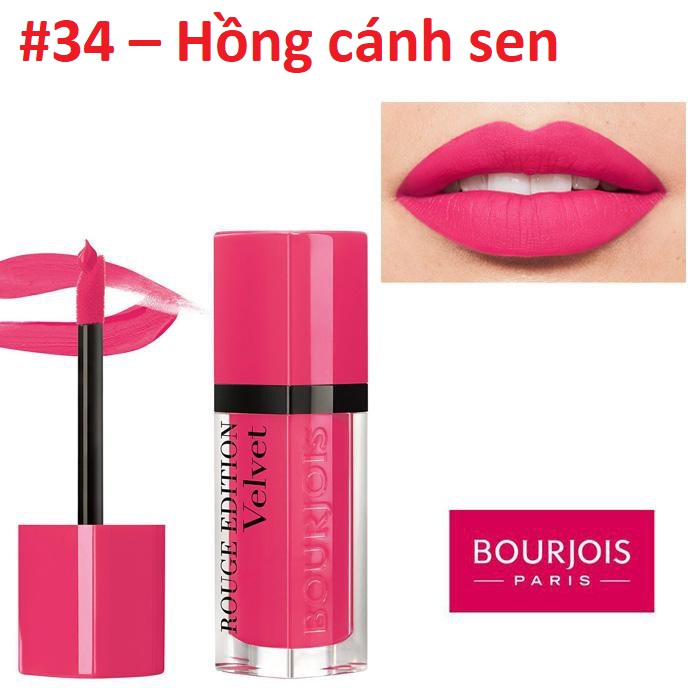 Son lì Bourjois Rouge Edition Velvet 7.7ml - 34 Belle Amoureuse