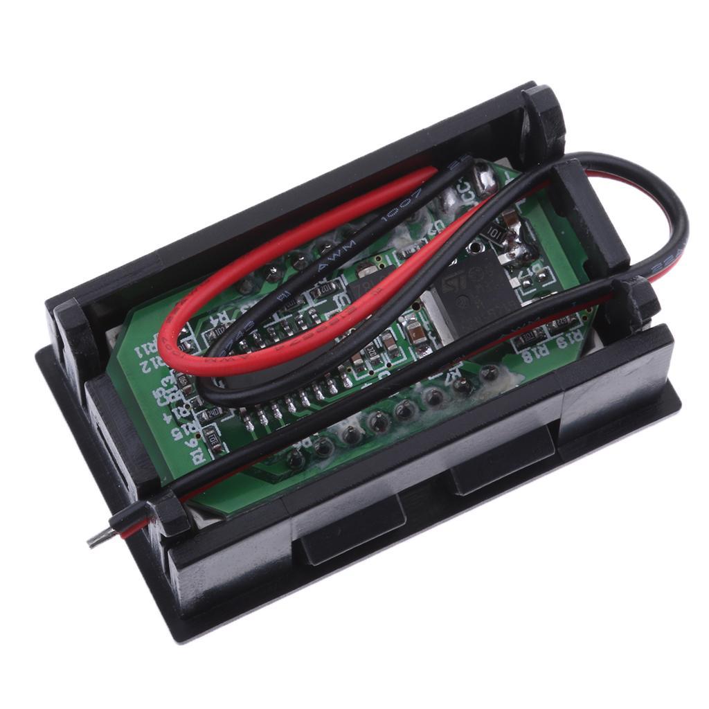 2x LCD Voltage Indicator Digital Voltmeter Acid Battery Capacity 60V