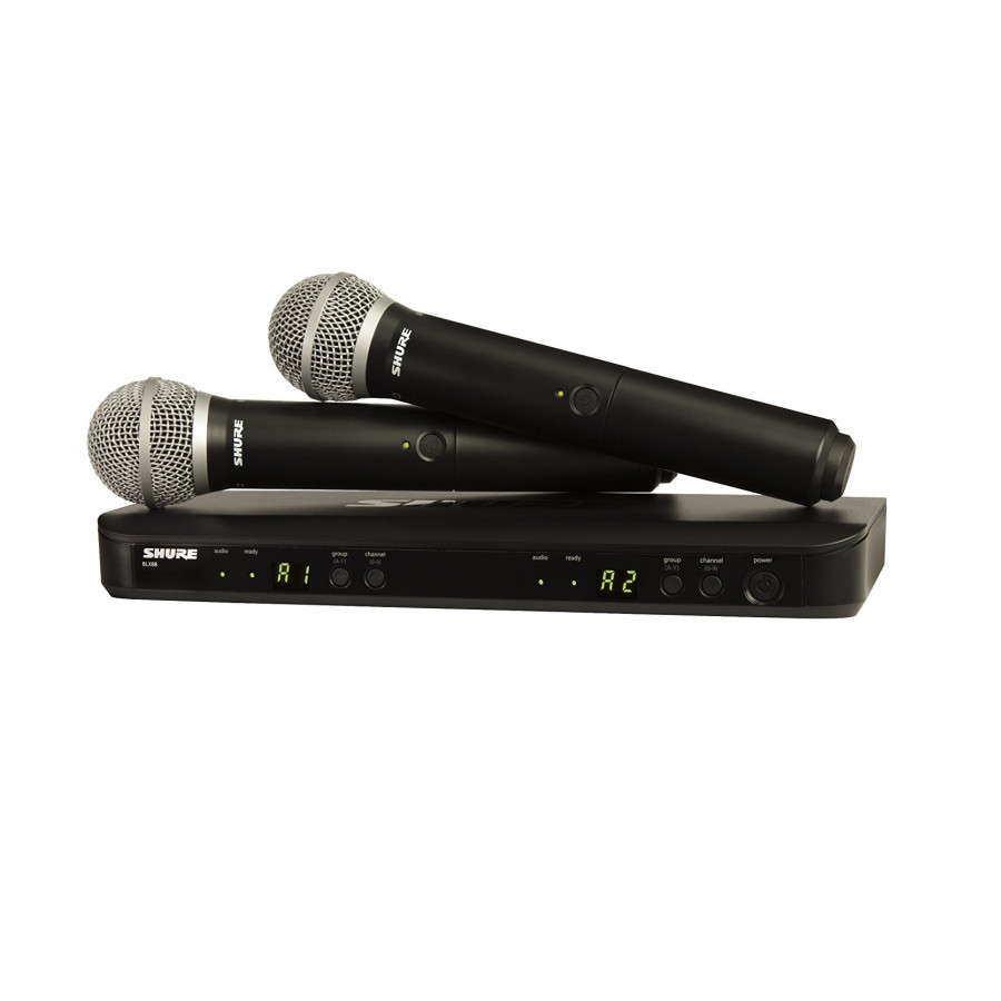 Micro Shure BLX288A/PG58 (2micro) - Hàng Chính Hãng