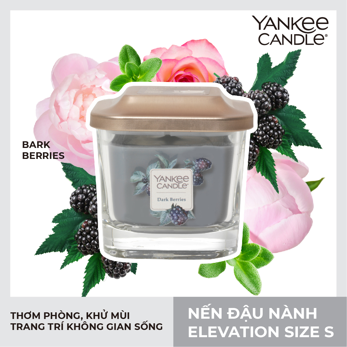 Nến ly vuông Elevation Yankee Candle size S