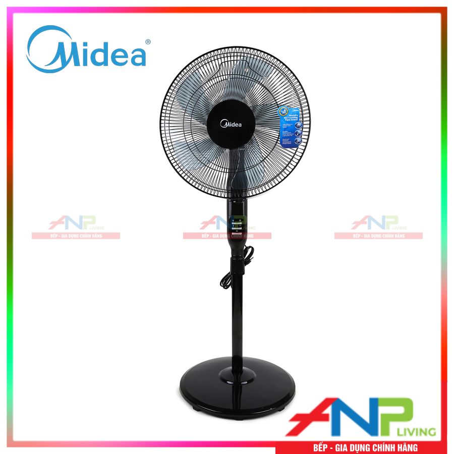 Quạt Đứng 5 Cánh Midea FS40-15QR (Công Suất 55W - 3 Chế Độ Gió - Có Điều Khiển Từ Xa) - Hàng Chính Hãng