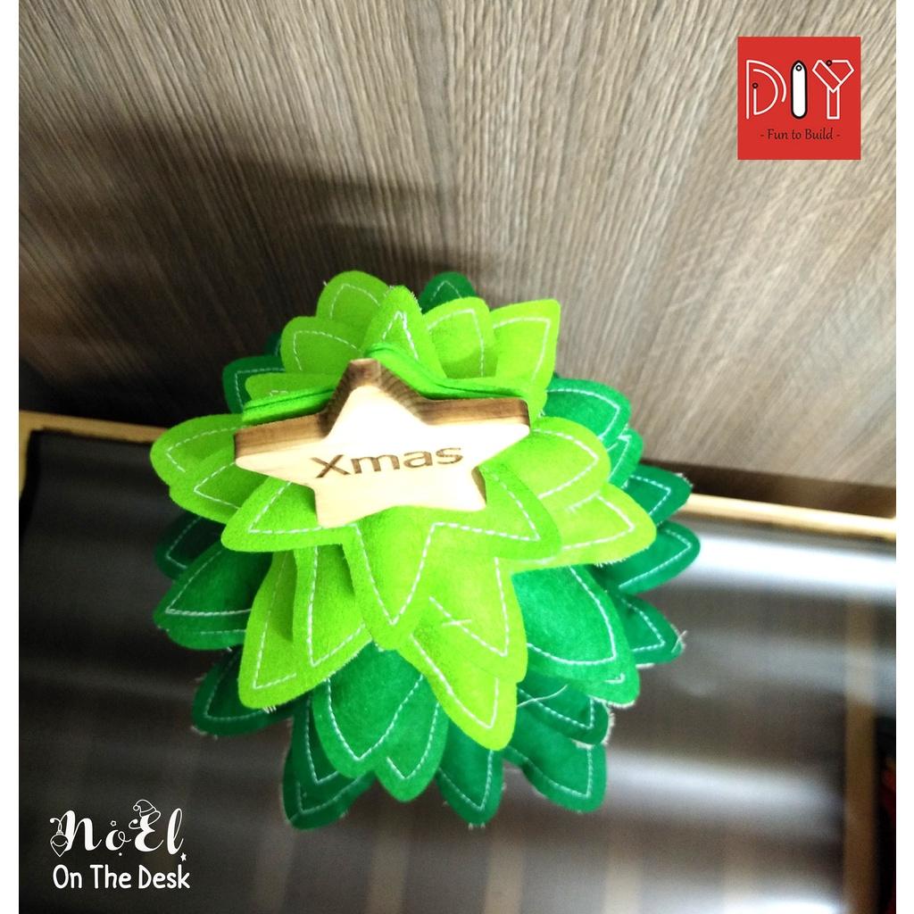 Trang Trí Giáng Sinh Noel - Cây Thông Vải Handmade