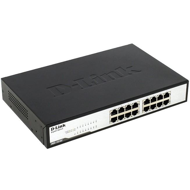 Switch Chia mạng DLink 16 Cổng DGS 1016C 1000Mbps - Hàng Chính Hãng