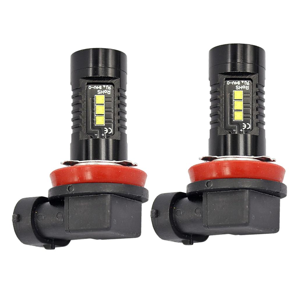 Auto 12 LED Fog Headlight Bulb Hi/Lo Beam Lamp H8/H11 6000k