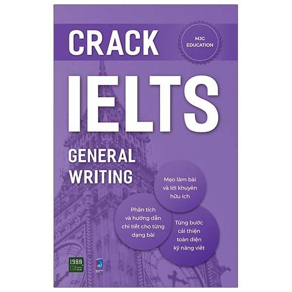 Combo 2 cuốn: Crack Ielts general writing + IELTS No Vocab - No Worries!