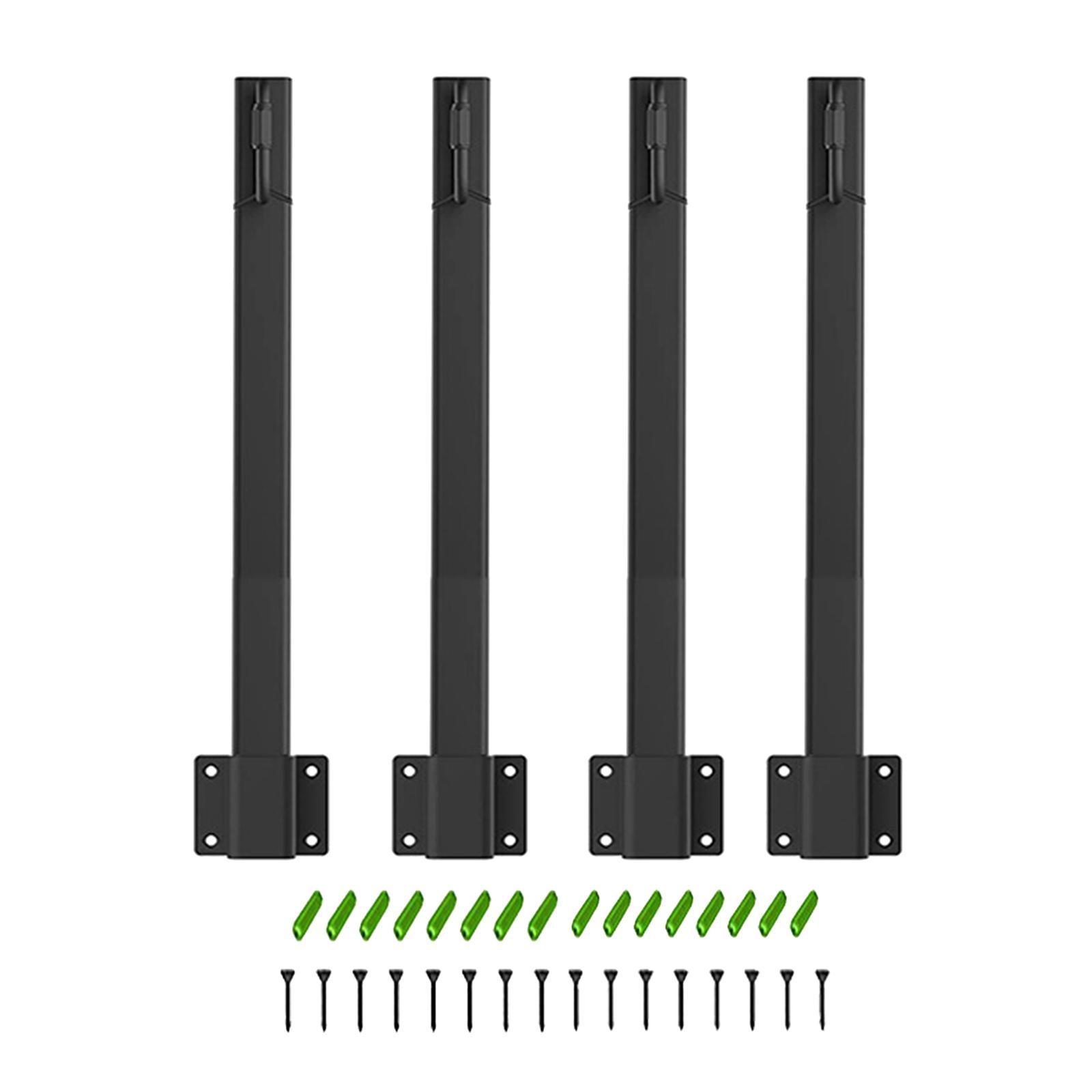 4Pcs Patio Lighting Stand String  Metal Poles for Wedding Garden