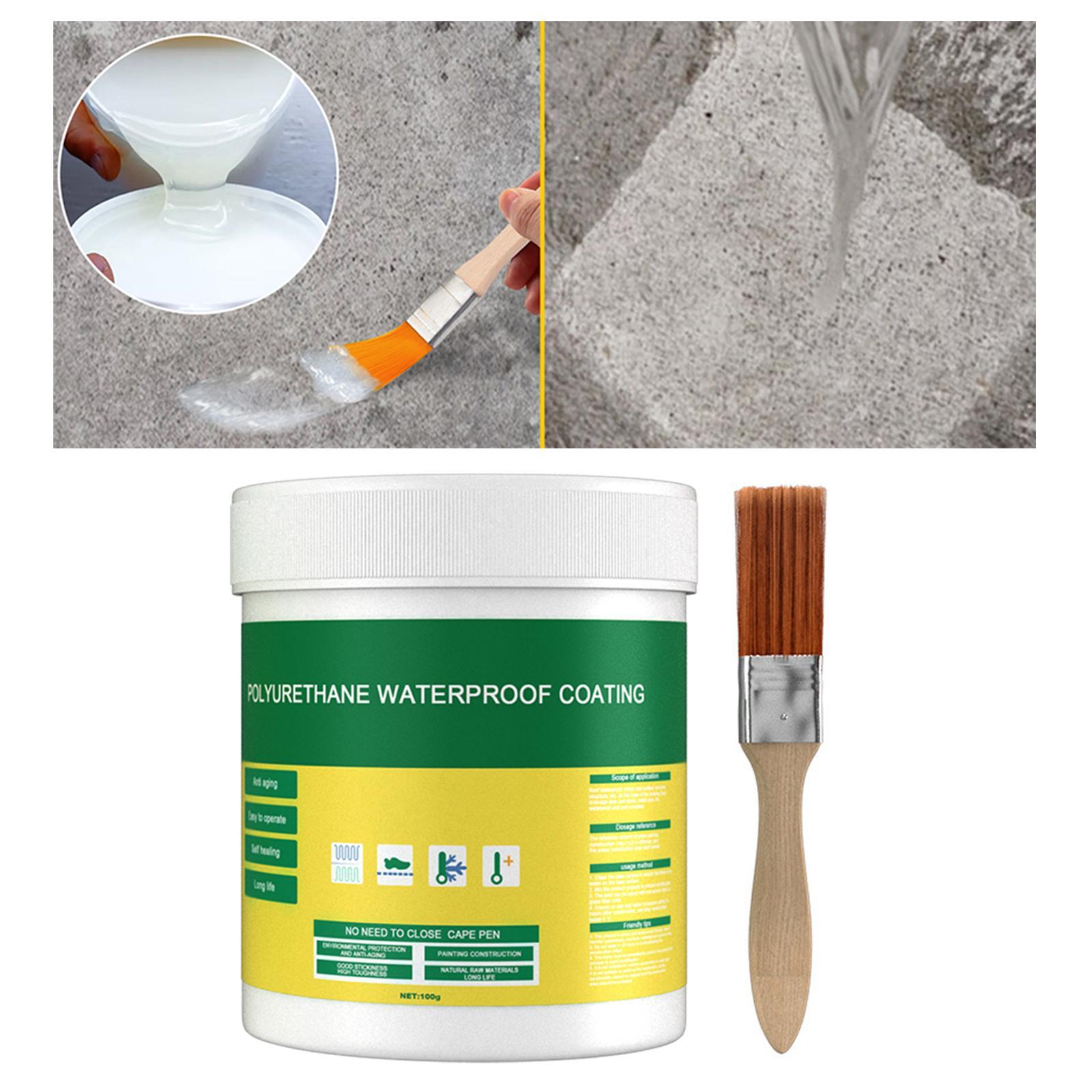 3x 100G Waterproof Sealant Sealer Glue Brush Toilet Coating Repair Leakproof