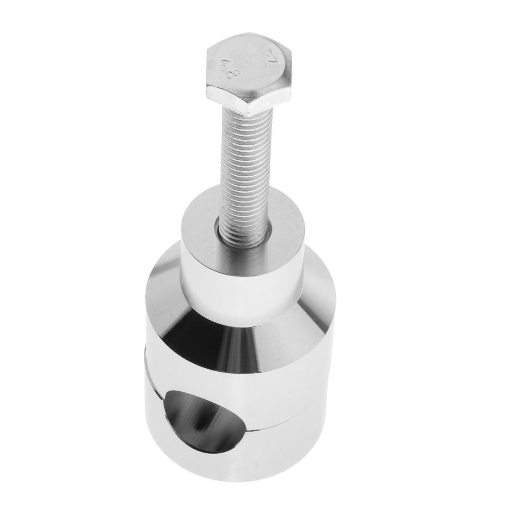 Chrome Round 22mm Handlebar Riser Clamp for Harley Kawasaki Suzuki Yamaha Honda