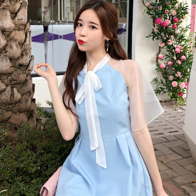 Váy Đầm maxi voan dự tiệc ngắn tay dạo phố công sở thiết kế cao cấp Savvy