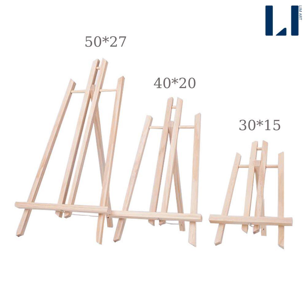 Giá vẽ tranh mini gỗ thông để bàn. Kệ vẽ tranh, tô tranh số hóa, đựng điện thoại, máy tính bảng LIM Art