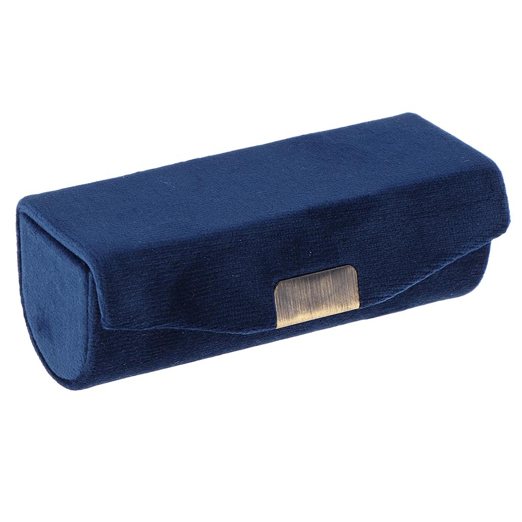 2Pcs Velveteen Box Makeup Lipstick Case Jewelry Cosmetics Mirror Container