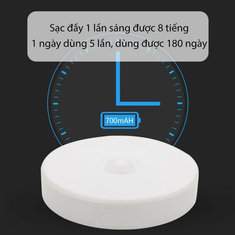 [Tặng sạc] Đèn cảm biến chuyển động,Đèn Led cảm ứng thông minh tự động bật tắt gắn tủ,cầu thang,phòng ngủ,nhà bếp tiện lợi