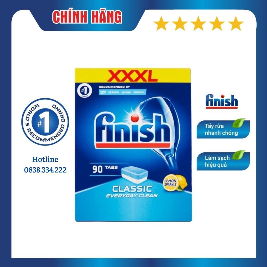 Hộp 90 viên rửa chén Finish classic Hương Chanh