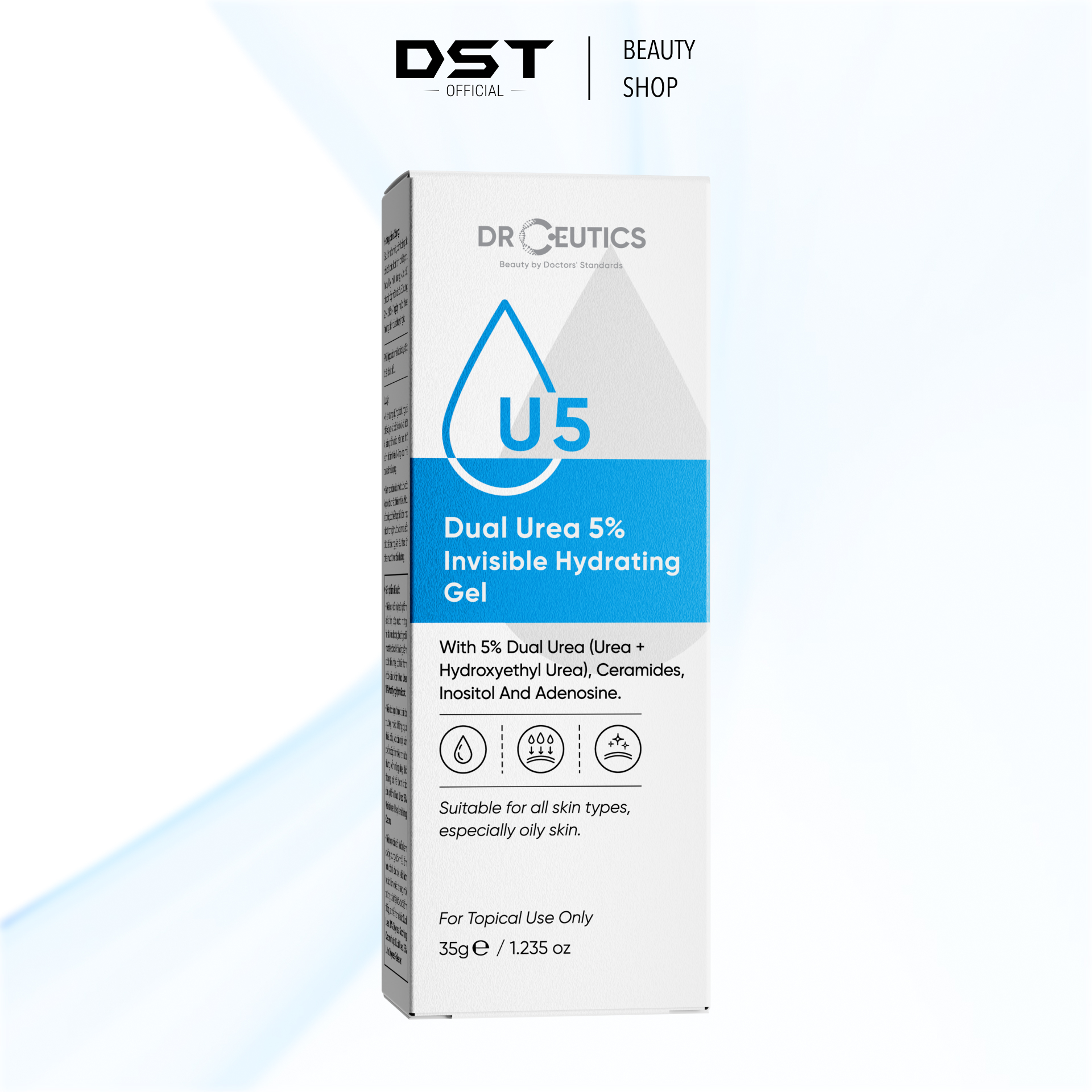 DRCEUTICS Gel Dưỡng Ẩm Và Phục Hồi Da Dual Urea 5% Invisible Hydrating Gel