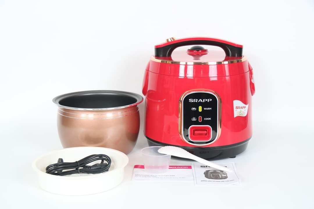 Nồi Cơm Điện SRAPP SH-NC186 1.8 Lít - Màu Ngẫu Nhiên - Hàng Chính Hãng