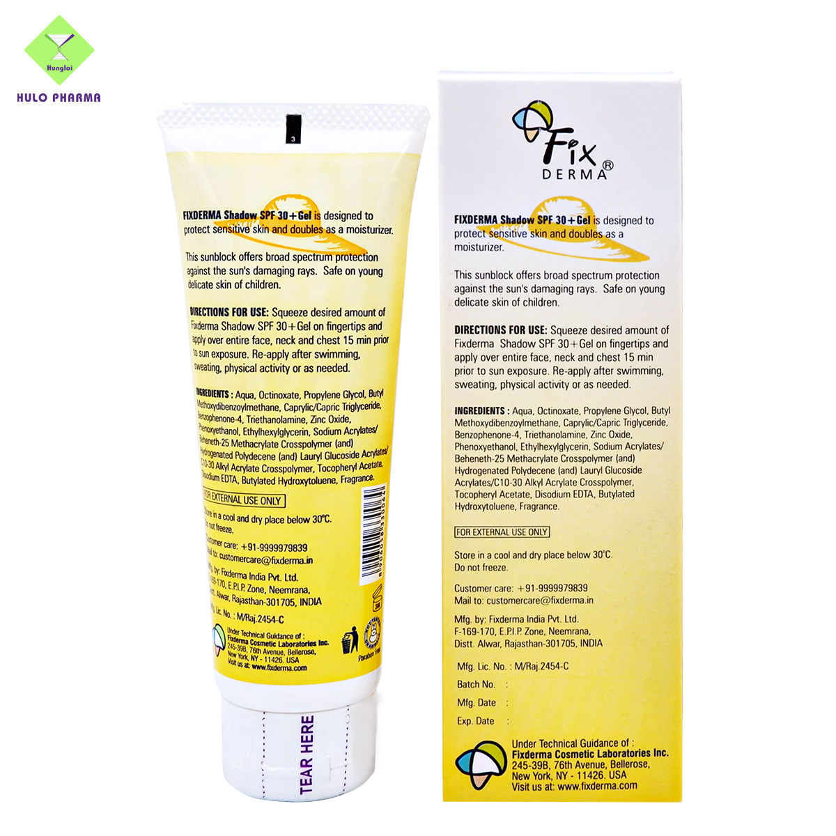 Gel chống nắng Fixderma Shadow SPF 30+ Gel (75g)