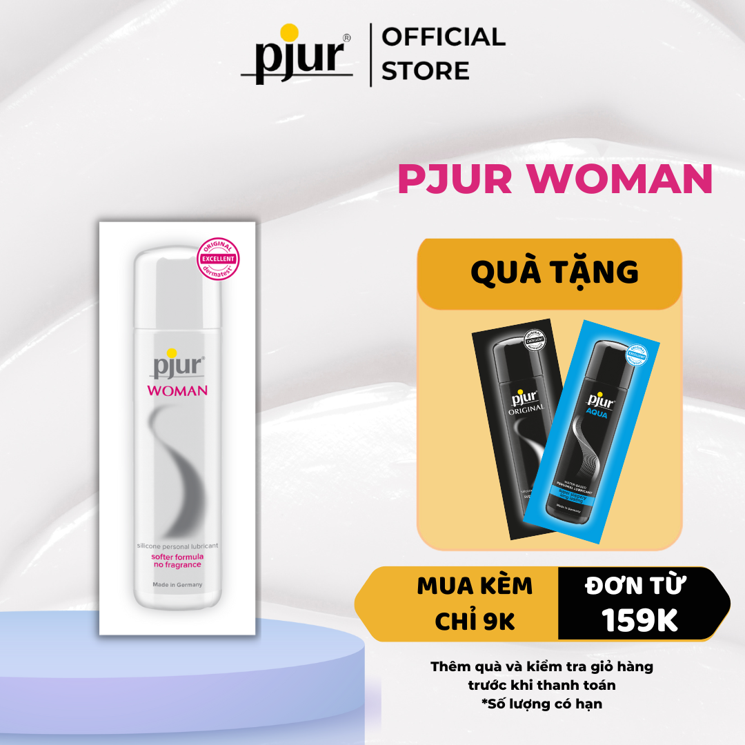 Gel bôi trơn silicone Pjur Woman 1.5ml dành cho nữ da mềm mại ẩm mịn an toàn dưỡng ẩm tốt