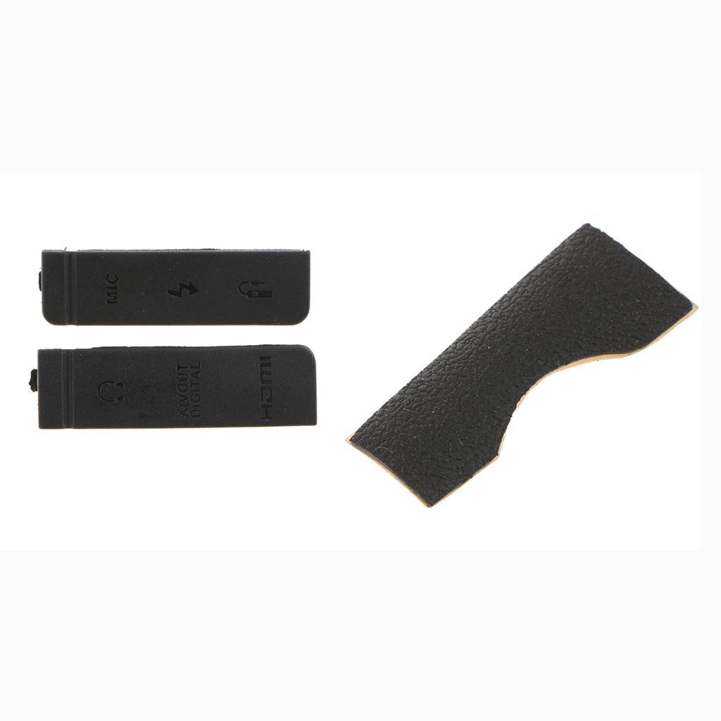 Rubber Card Slot Cover for Canon 5D Mark III SD Skin + USB Dust Door Lid