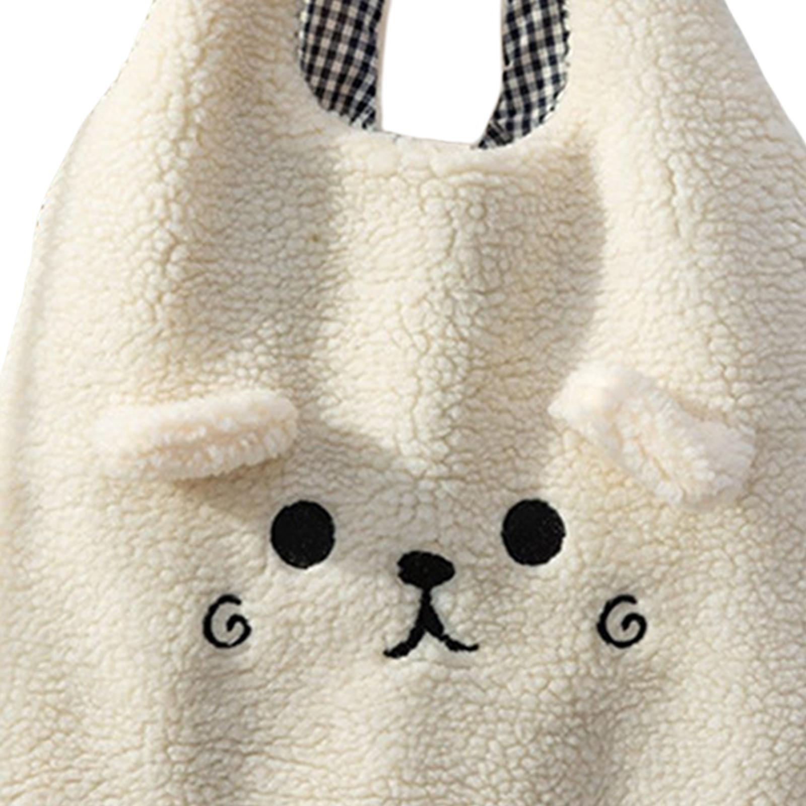 Women Plush Handbag Single Shoulder Bag Versatile Styles Lightweight Gift for Girlfriends, Wives, and mother