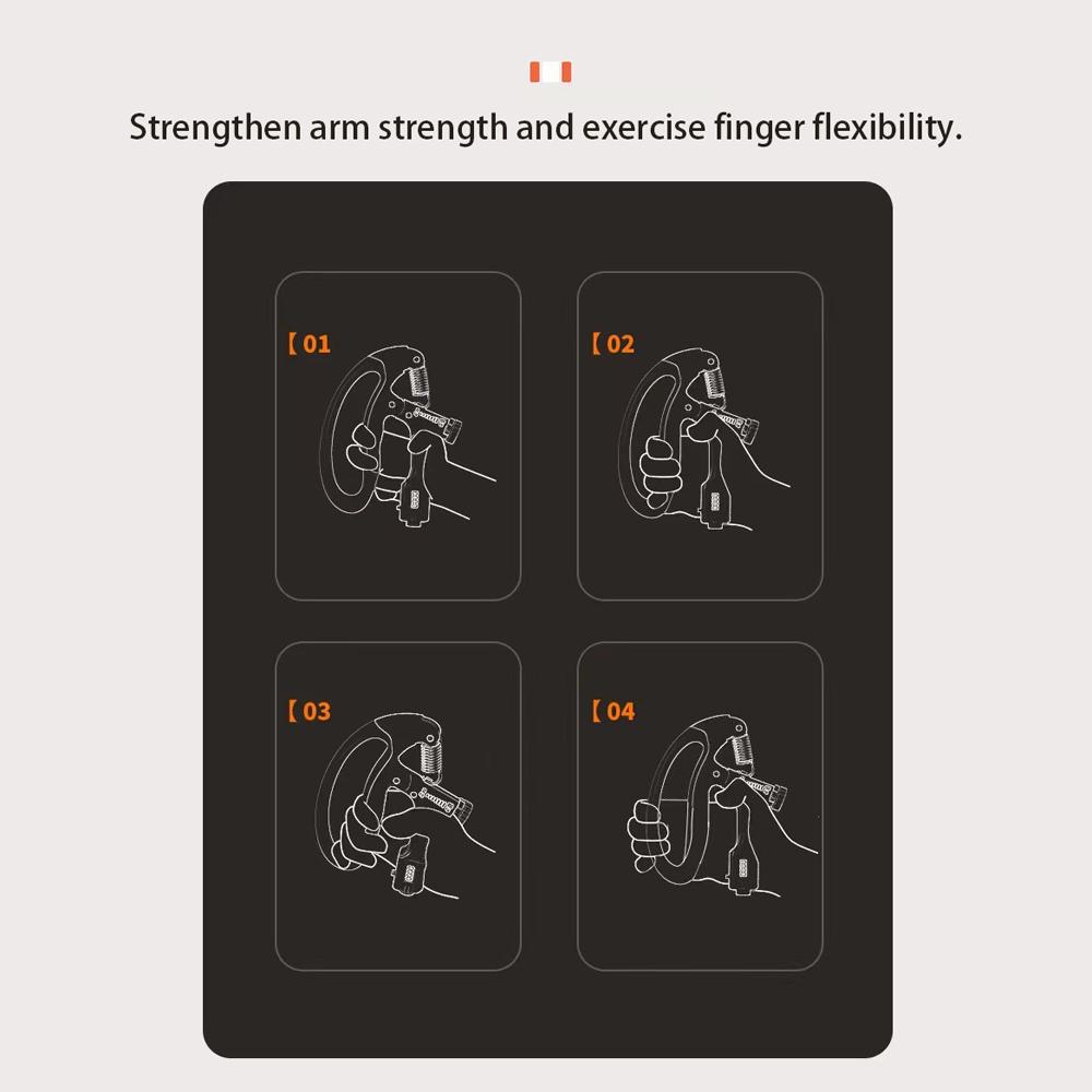 LCD Display Hand Grip Strengthener Arm Muscle Strength Trainer Hand Grip Strength Training Equipment Body Building Gym Exercises Hand Gripper
