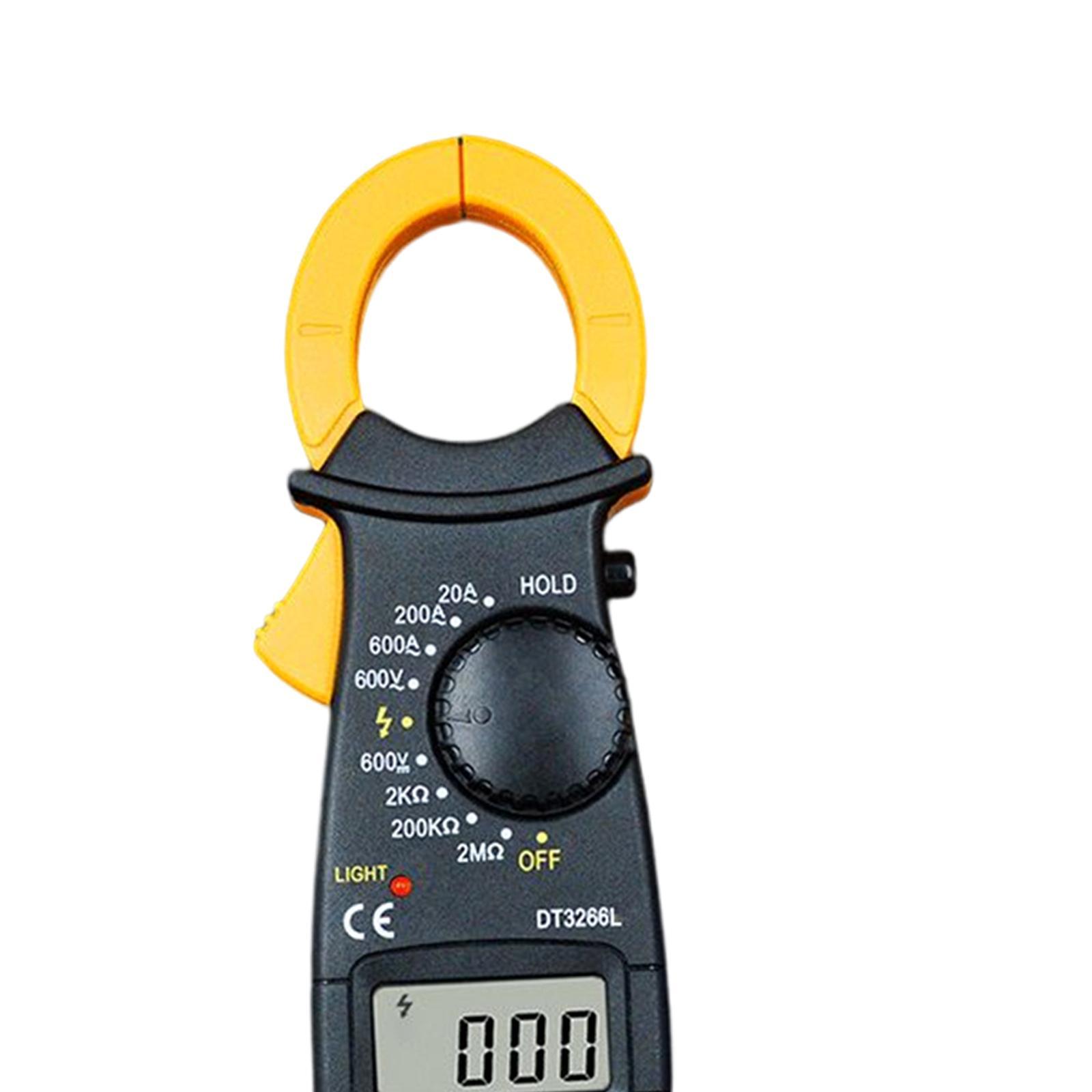 Digital Clamp Meter Professional Low Battery Indicator LCD Display Measure Resistance Multifunction DC Digital Clamp Meter