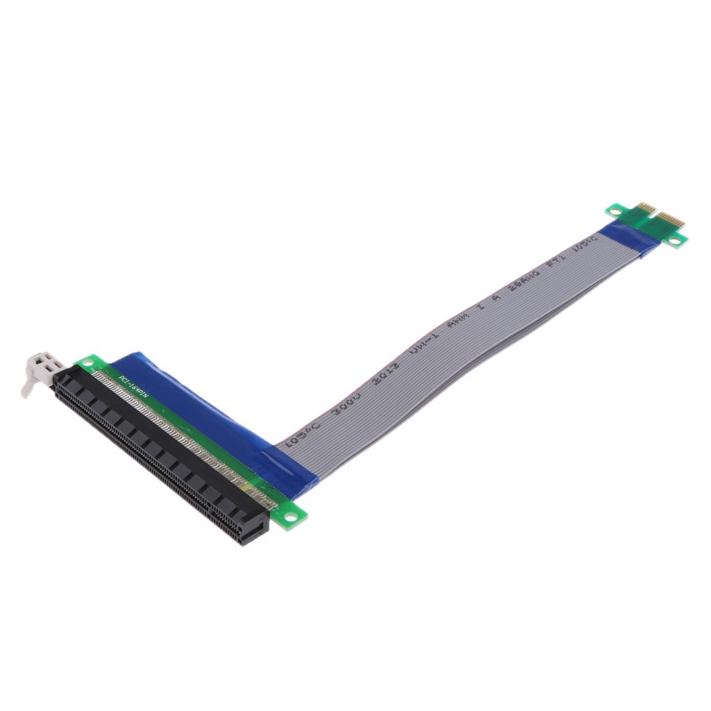 PCI-E Express 1X to 16X Male to Female Riser Card Extender Cable Ribbon
