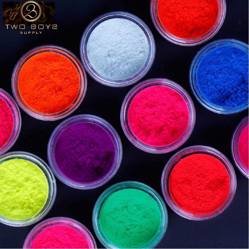 Sét bột rác neon 12 màu,bột phủi nail,bột rắc trang trí móng