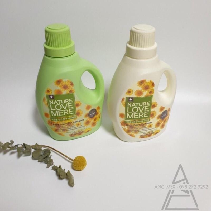 NƯỚC GIẶT/XẢ QUẦN ÁO TRẺ EM NATURE LOVE MERE HOA CÚC 1800ml/1300ml