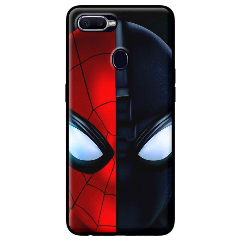 Ốp in cho Oppo A7 Nhện Đỏ Đen - Hàng chính hãng