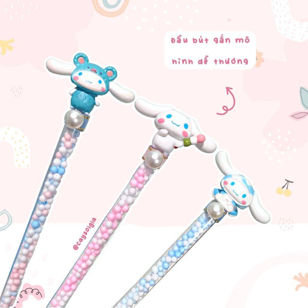 S130 - Bút dao rọc giấy gel kim tuyến Cinnamoroll tí hon cosplay thú dễ thương unbox đơn hàng, cắt sticker washi - Cây Sồi Già