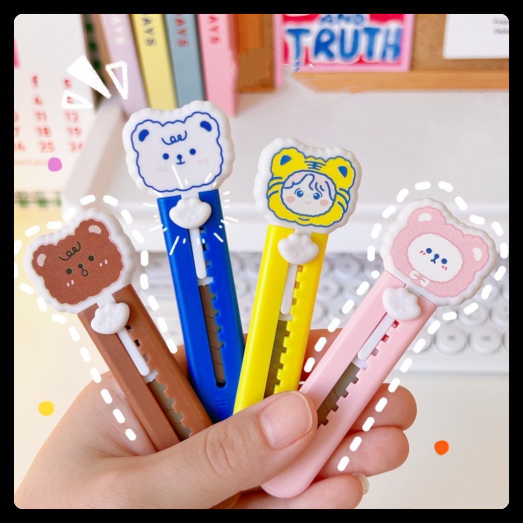 Dao dọc giấy mini hình cute dễ thương - Rọc giấy unbox đơn hàng nhiều màu làm quà tặng xinh giá rẻ