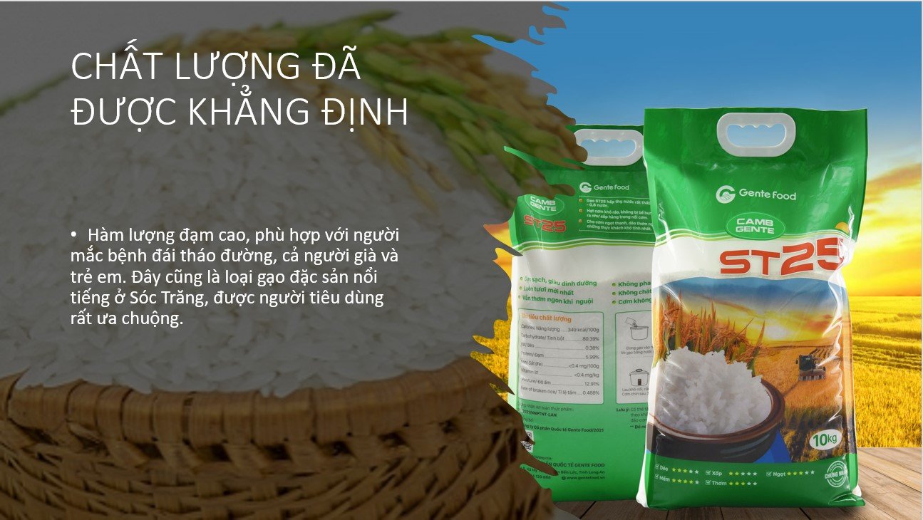 Gạo ngon st 25 thượng hạng Cơm Thơm, Dai, Mềm Dẻo, Vị Ngọt, niềm tự hào của người việt