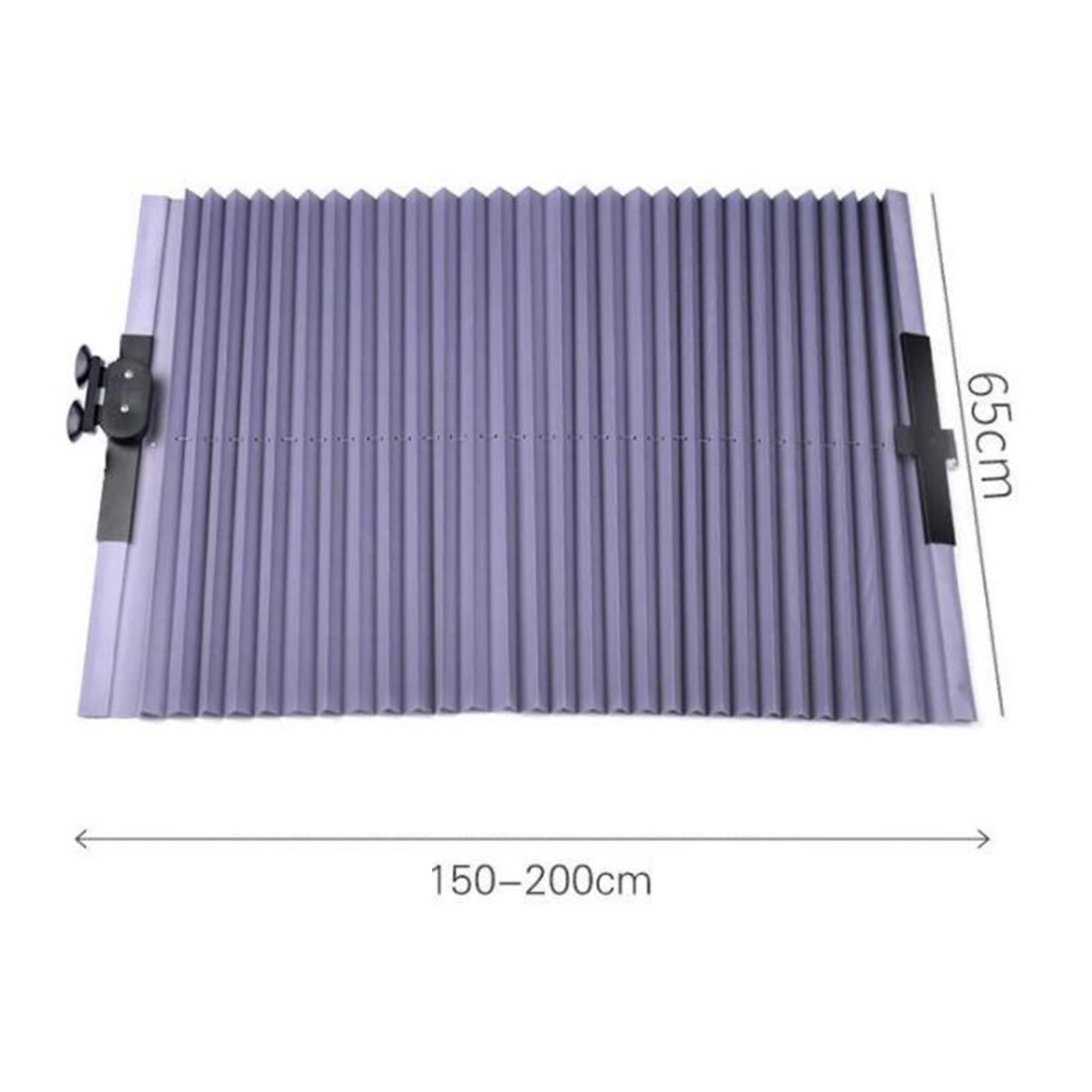 Car Windshield Sun Shade Cover Curtain Sun Shield Fit for Large Vehicles with Suction Cup