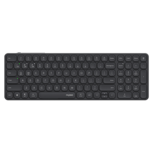 Bàn Phím Không Dây Rapoo E9350L Bluetooth 5.0, 4.0/ 2.4G - Hàng Chính Hãng
