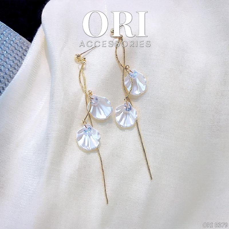 Bông tai nữ dáng dài Flora độc đáo xinh xắn ORI ACCESSORIES B379