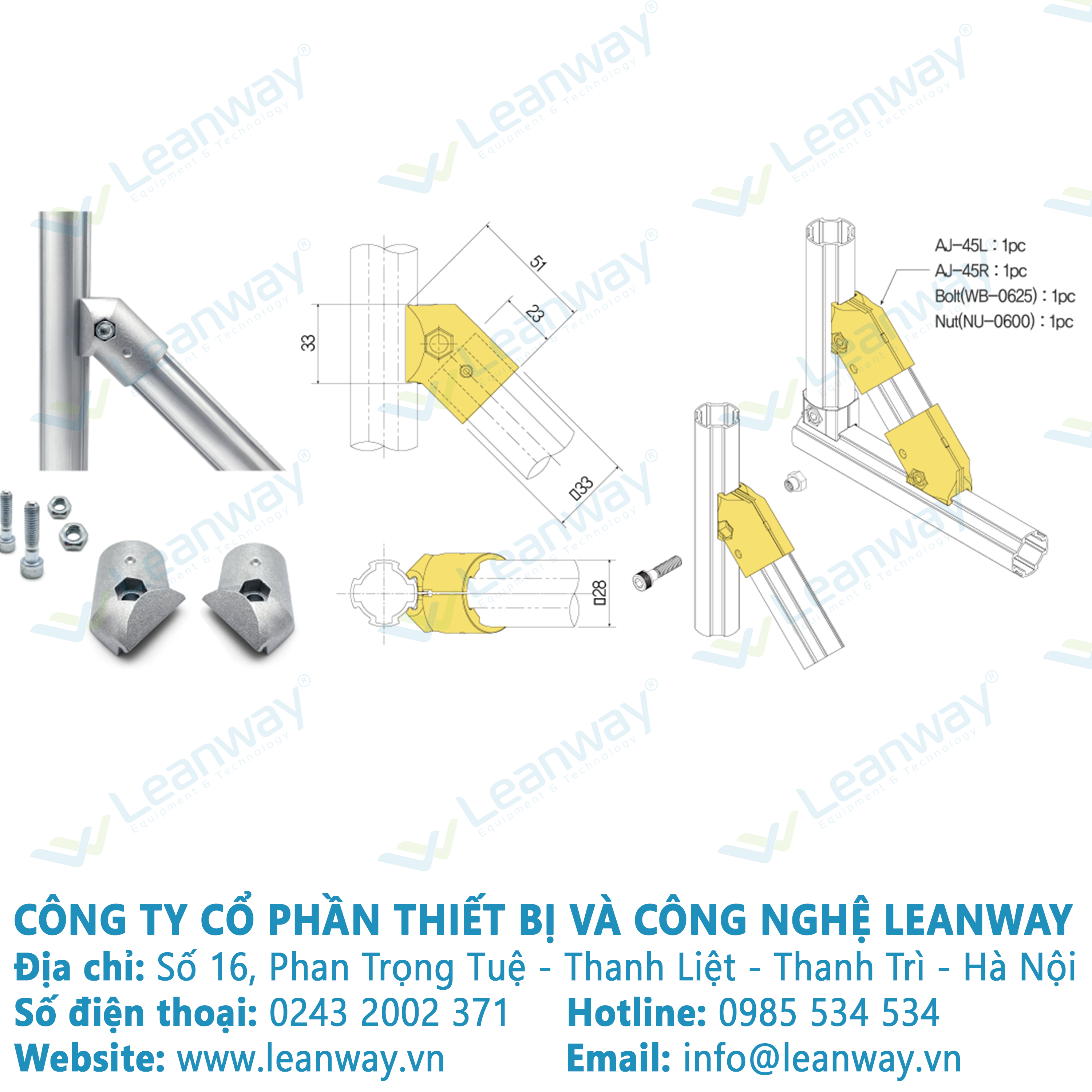 Khớp nối nhôm AJA-45
